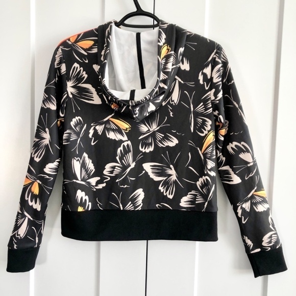 Adidas x Farm Rio, Hooded Track Jacket, Butterfly Print, Size XS, Good Condition - Picture 2 of 16